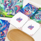 Preview: Diamond Painting 6-teilig Grusskarten Einhorn